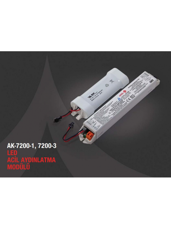 Arsel AK-7200-1 LED Lambalar İçin Acil Durum Yedekleme Kiti Kesintide 60 Dak. Yanan 3,5-200 Volt Led Lamba