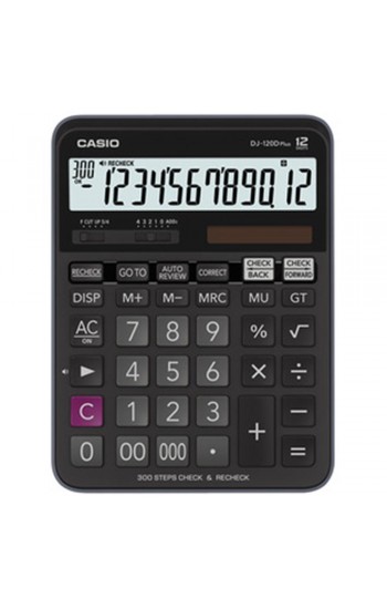 Casio DJ-120D Plus İşlem Kontrollü 12 Hane Masa Üstü Hesap Makinesi
