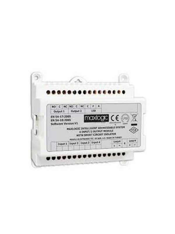 Maxlogic ML-1328.SCI Akıllı Adresli Kontak İzleme Modülü, 8 Girişli Kısa Devre İzolatörlü Maxlogic ML-1328.SCI Akıllı Adresli Kontak İzleme Modülü, 8 Girişli Kısa Devre İzolatörlü
