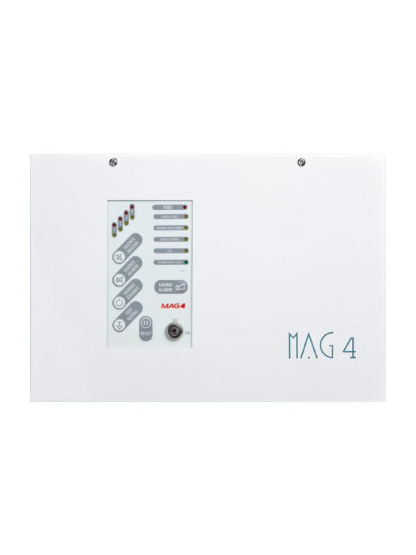 Teletek MAG 4P 4 Zone Konvansiyonel Yangın Alarm Paneli EN54 Sertifikalı